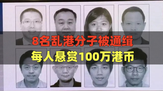 6人被通緝懸賞100萬(wàn)港幣